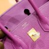 wsxc1784044346201_8 DR96 Factory Birkin Togo Leather Anemone Purple Gold Hardware 25cm Full Handmade