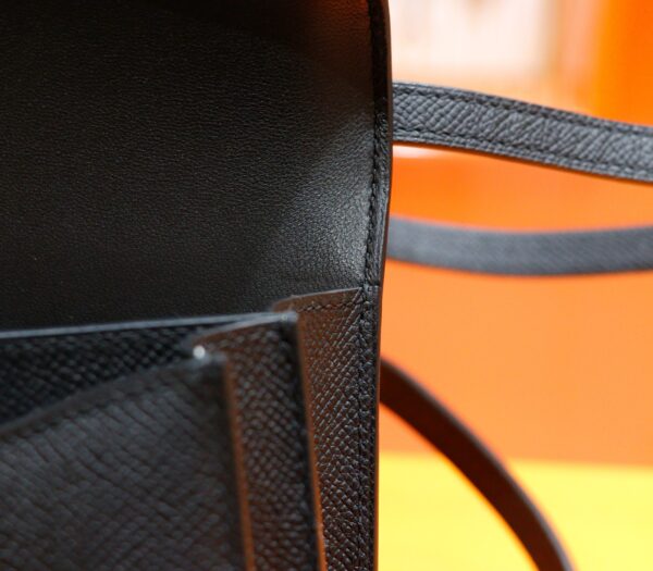 DR96 Factory Constance Epsom Leather CK89 Black Gold Hardware 18cm Full Handmade