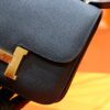 DR96 Factory Constance Epsom Leather CK89 Black Gold Hardware 18cm Full Handmade