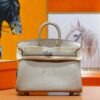 DR96 Factory Birkin Swift Leather Turtledove Khaki Silver Hardware 25cm Full Handmade