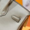DR96 Factory Birkin Swift Leather Turtledove Khaki Silver Hardware 25cm Full Handmade