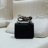 DR96 Factory Constance Epsom Leather CK89 Black Silver Hardware 18cm Full Handmade