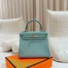 wsxc1785253910037_3 DR96 Factory Kelly Togo Leather Macaron Blue Silver Hardware 25cm Full Handmade