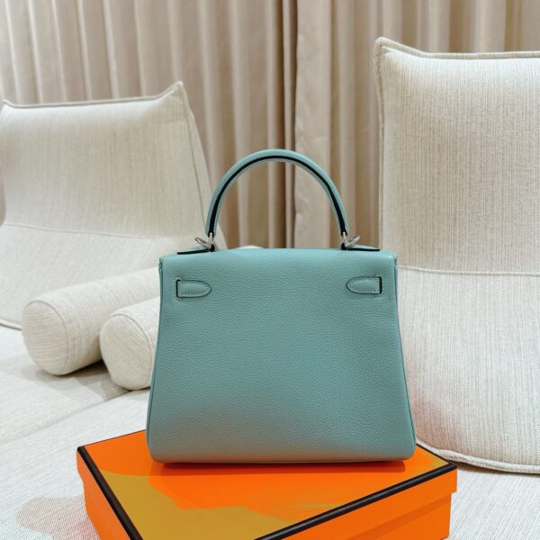 wsxc1785253910037_4 DR96 Factory Kelly Togo Leather Macaron Blue Silver Hardware 25cm Full Handmade