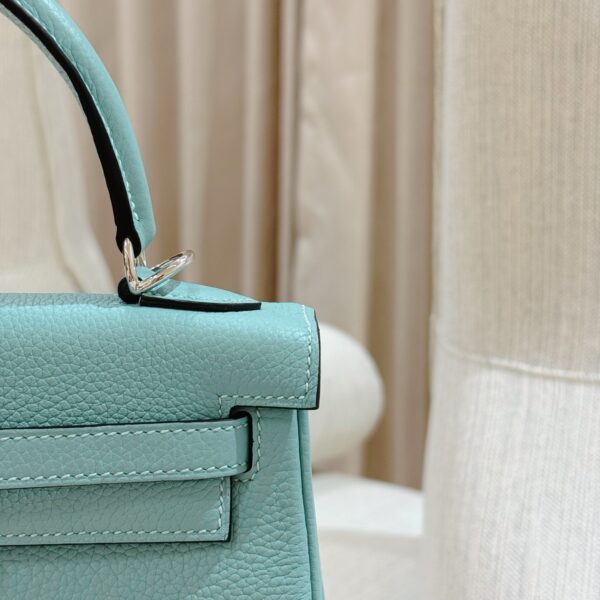 wsxc1785253910037_5 DR96 Factory Kelly Togo Leather Macaron Blue Silver Hardware 25cm Full Handmade