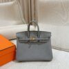 DR96 Factory Birkin Togo Leather Seagull Grey Gold Hardware 25cm Full Handmade