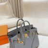 DR96 Factory Birkin Togo Leather Seagull Grey Gold Hardware 25cm Full Handmade