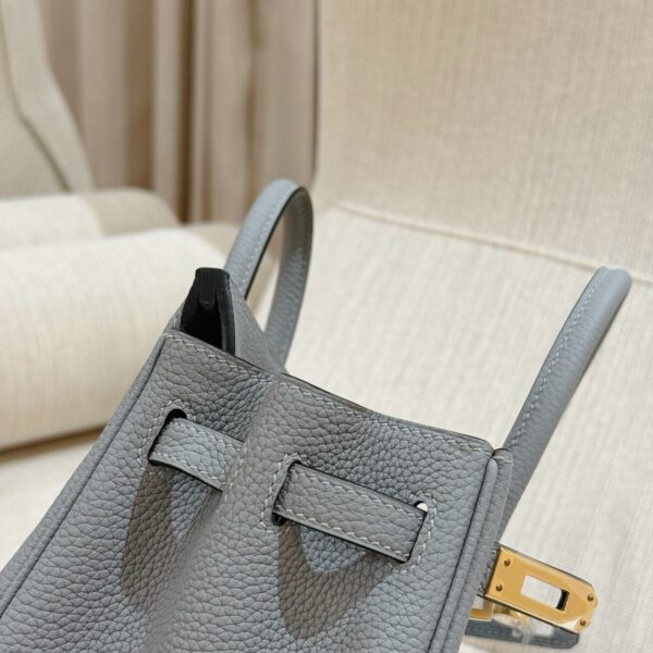 DR96 Factory Birkin Togo Leather Seagull Grey Gold Hardware 25cm Full Handmade