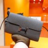 DR96 Factory Constance To Go Epsom Leather Medium Grey Silver Hardware 20cm Full Handmade