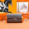 DR96 Factory Constance To Go Epsom Leather Medium Grey Silver Hardware 20cm Full Handmade