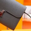 DR96 Factory Constance To Go Epsom Leather Medium Grey Silver Hardware 20cm Full Handmade